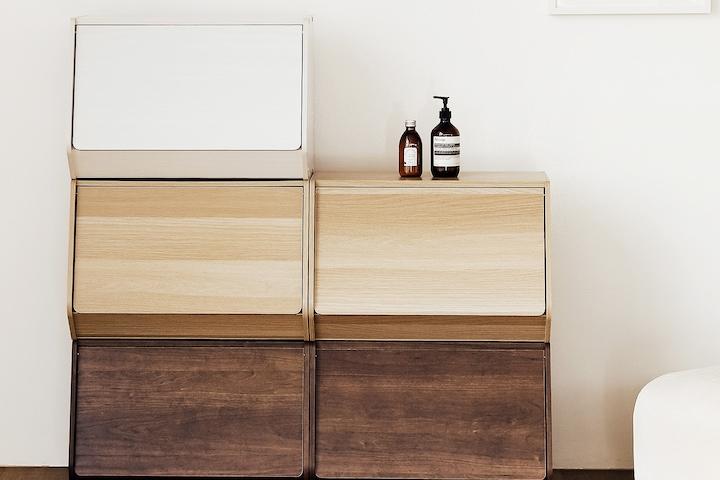 펠리컨 도어형 공간박스 화장품 정리함 공간분리 옷 수납 펜트리정리함 가로 60cm