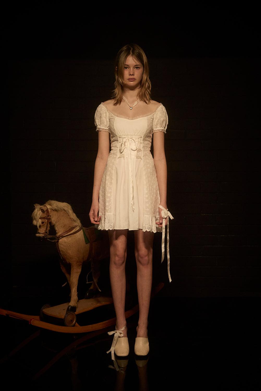 TERRESTRIAL PARADISE DRESS - XS / IVORY