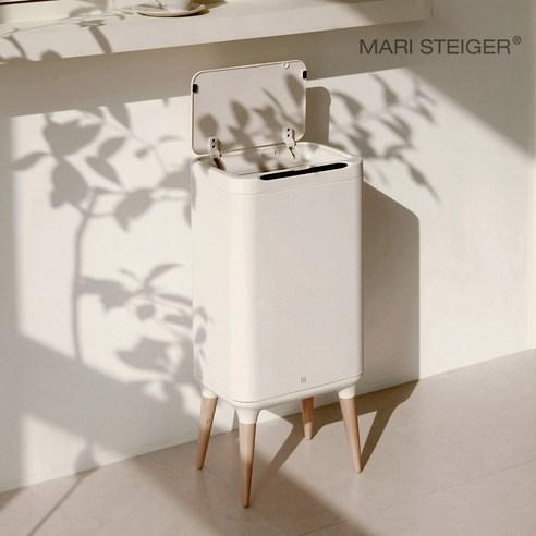 마리슈타이거 루미 전자동 인테리어 센서휴지통 20L 종량제 쓰레기통 리얼우드 원목다리, 루미 센서 휴지통 ..., 1개 - 휴지통 | 쿠팡