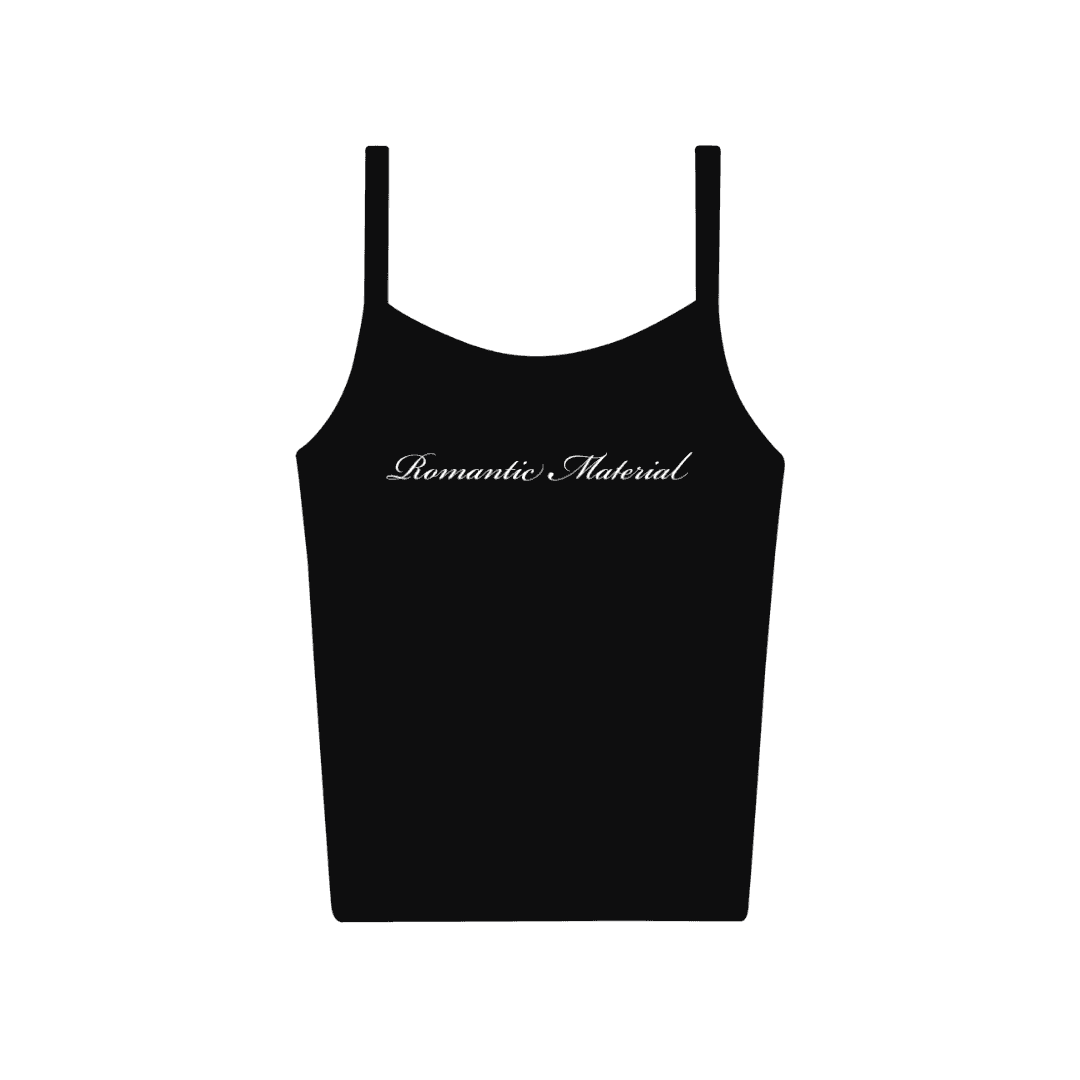 Romantic Material Tank - S / Black