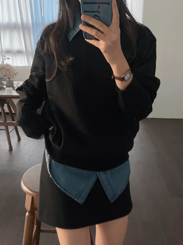 위아 중청데님셔츠