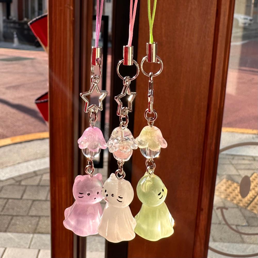 냥 테루테루보즈 핸드폰 스트랩 키링