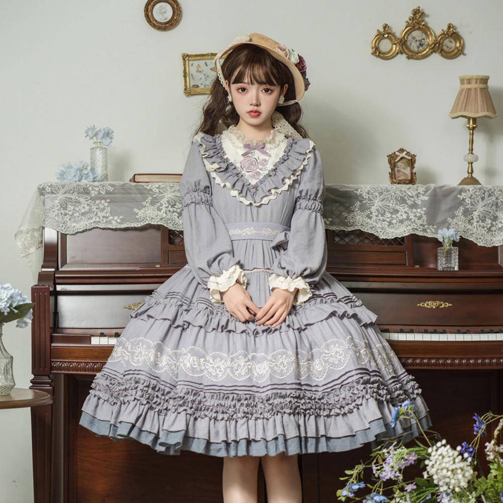 로리타 귀여운 로즈 공주 시리즈 스윗 일상룩 lolita 가시장미