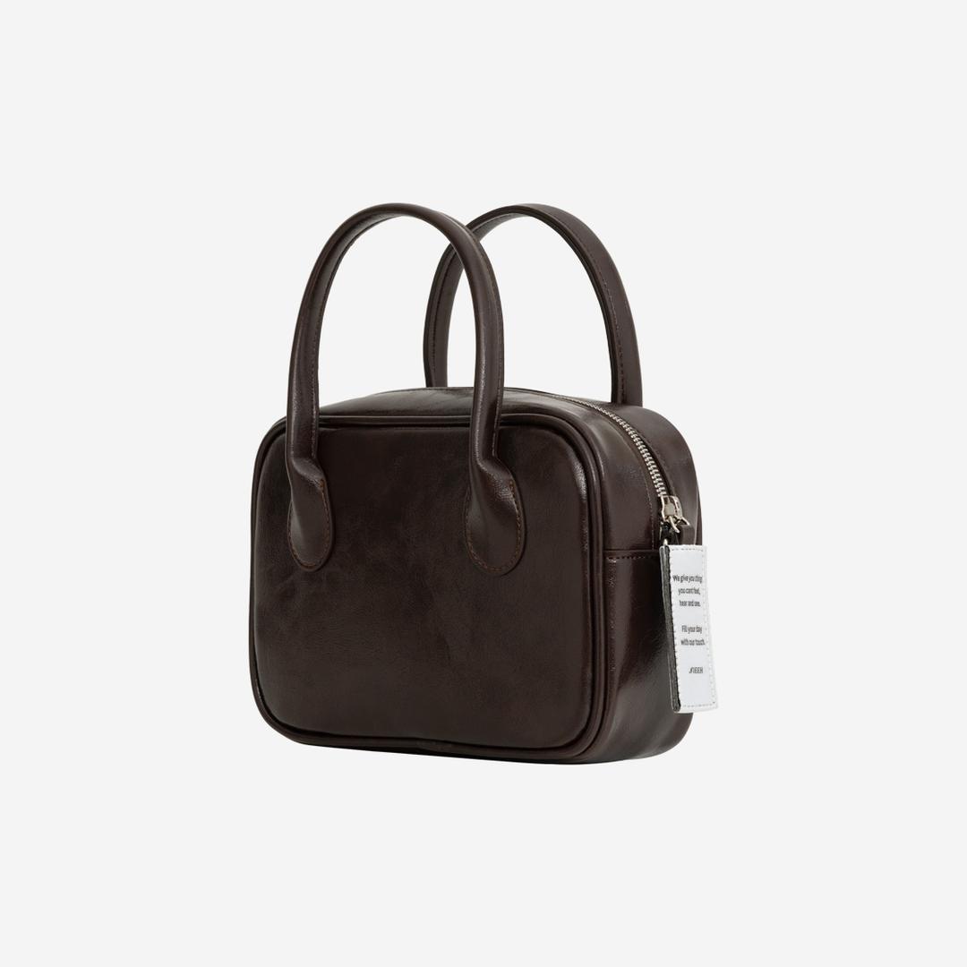 [KREAM Exclusive] Nieeh Women Square Bag Mini Dark Brown