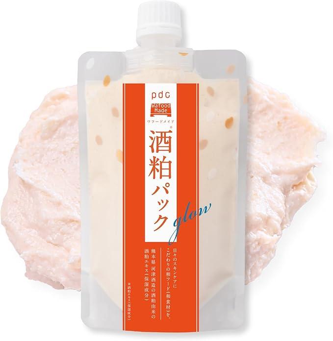 Wafood Made Sake Lees Pack, Glow Rinse Pack, 6.0 oz (170 g), Sake Lees, Arbutin, Amino Acid, Ceramide