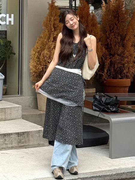 [온앤온] 랩 스커트 레이어드 원피스 NEW5MO621