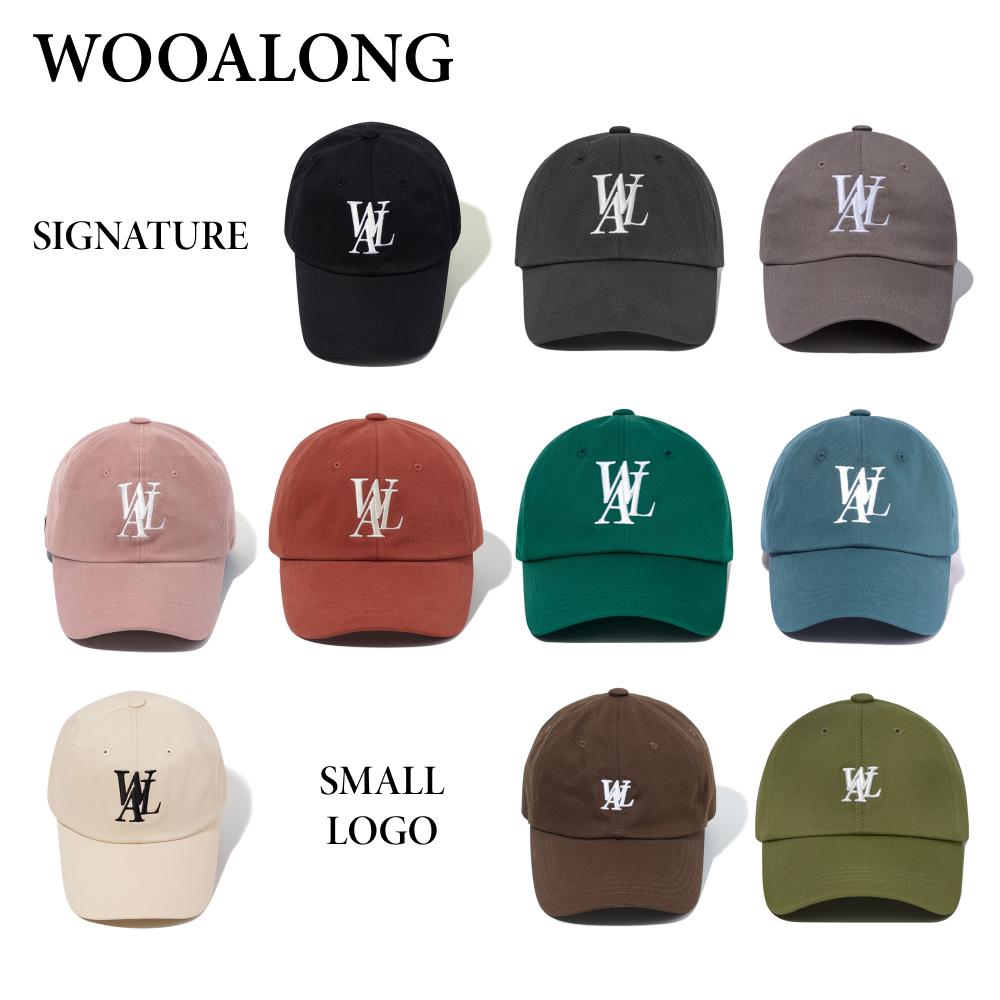 [우알롱] 스테디 시그니처 로고 볼캡 (10color) 택 1