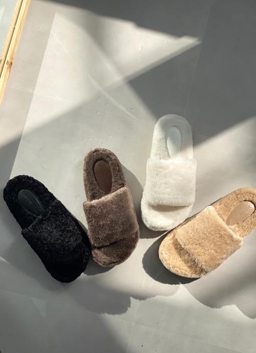 당일출고 [르블랑단독특가] 3cm 밍크 퍼슬리퍼 실내화/실외화