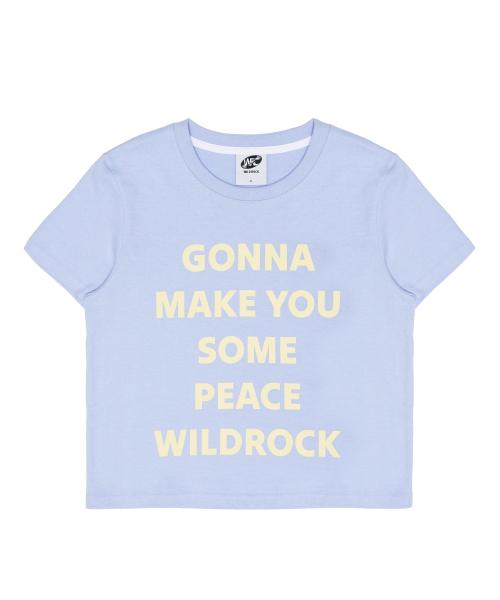 와일드 피스 레터링 크롭티