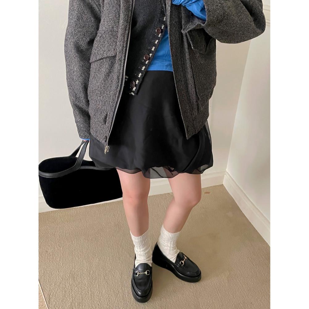 (당일) Basket 바스켓 베네 벌룬 밴딩 미니 스커트 (2colors)