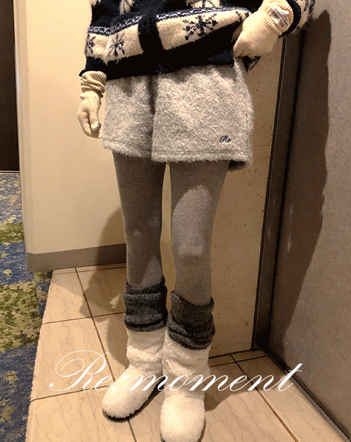 오디너리먼트 (릴스 문의 폭주!) [RE:MOMENT/당일발송] made. 토스트 뽀글이 하프 팬츠 3color!(삿포로룩/겨울반바지/군살커버핏/포근함)