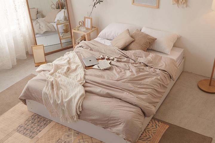 [오늘의집 5%추가혜택] 리노바 벙커 평상 침대+매트리스 세트 SS/Q