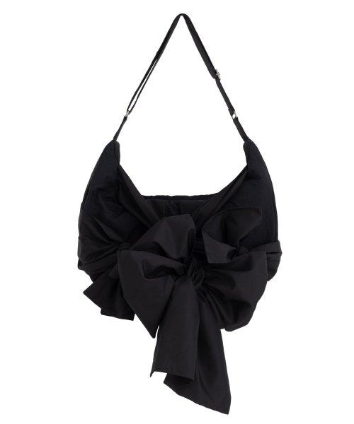 Knotted Shoulder Bag (Nylon-Black)