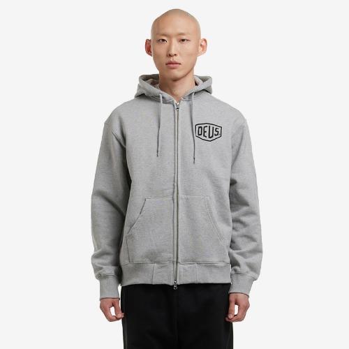 데우스 서울 컬리지 후드 집업 자켓 SEOUL COLLEGE HOODED JACKET GREY HEATHER