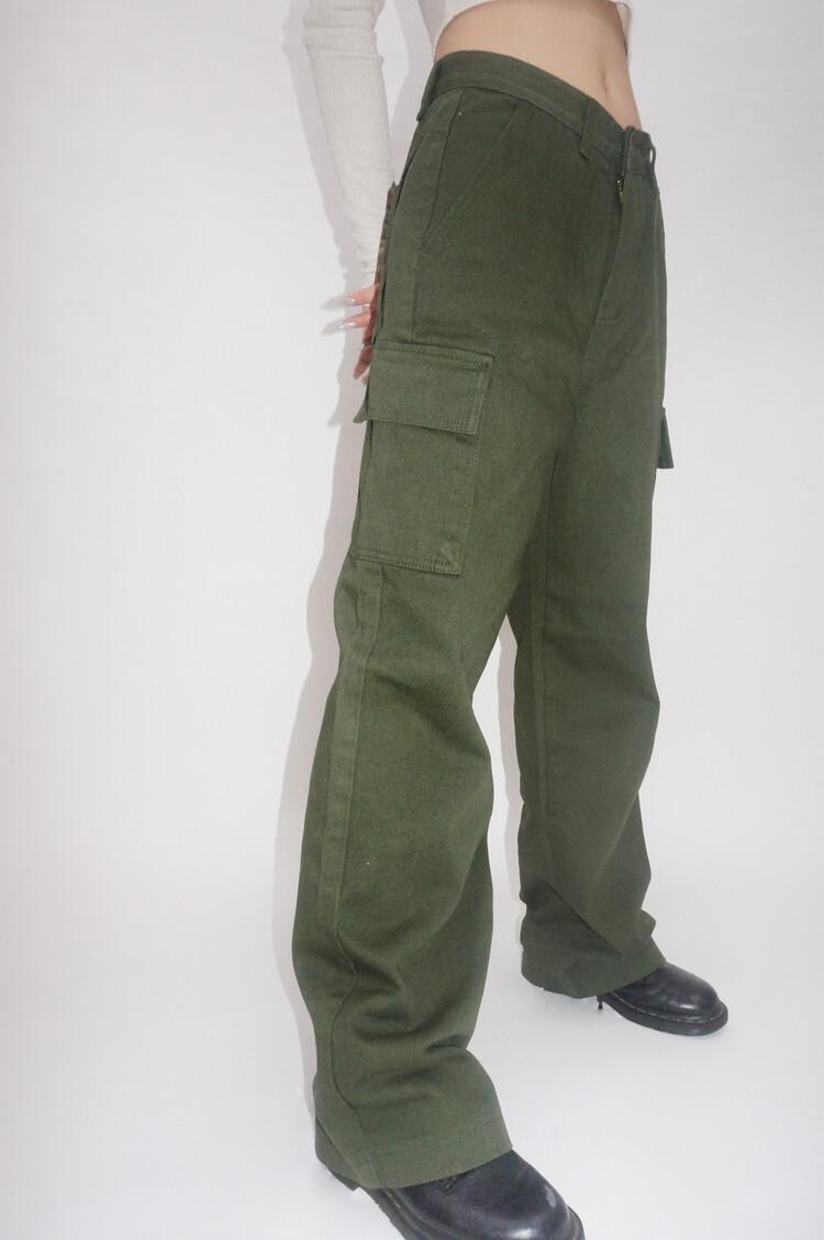 Cargo straight pants