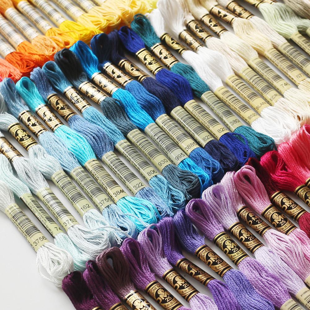 프랑스자수실 십자수실 505색 고르기 - DMC 25번사 정품 단색 폭스테일