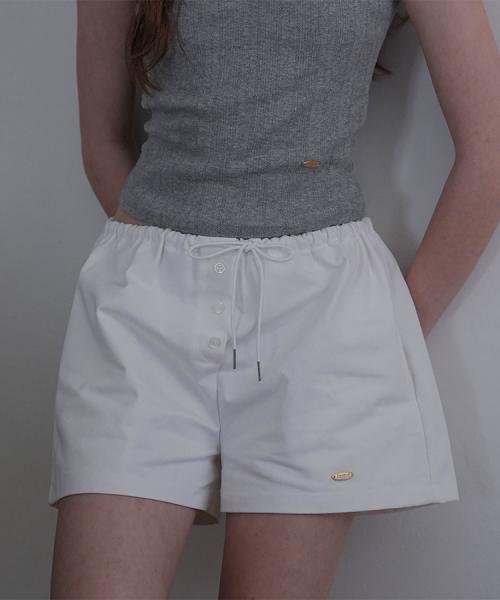 Button Point Short Pants [Ivory]