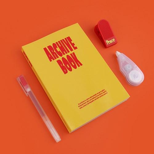 Archive Book 만년형 다이어리 [옐로우] 노트 일기 심플