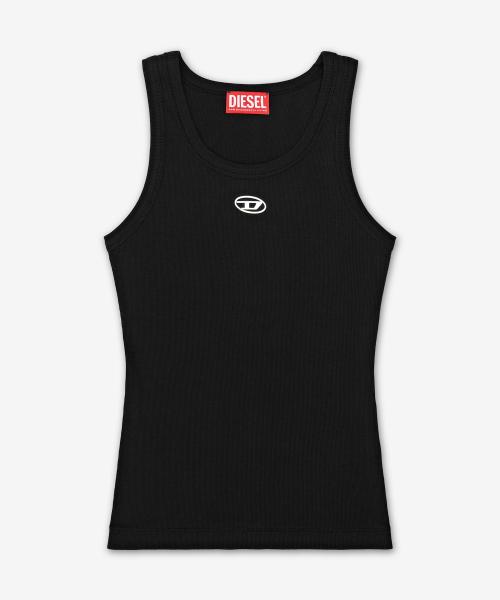 T-안키-OD 민소매 티셔츠 - 캐비어 블랙 / A199080JMBA900