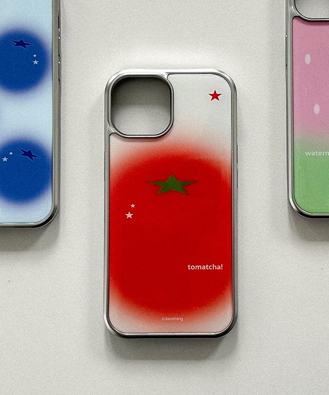 붐잉 (+맥세이프) 토맛챠 실버 에폭시 범퍼 아이폰 16 프로 맥스 15 14 13 12 미니 갤럭시 S25 울트라 S24 플러스 S23 S22 노트 20 폰꾸 우정