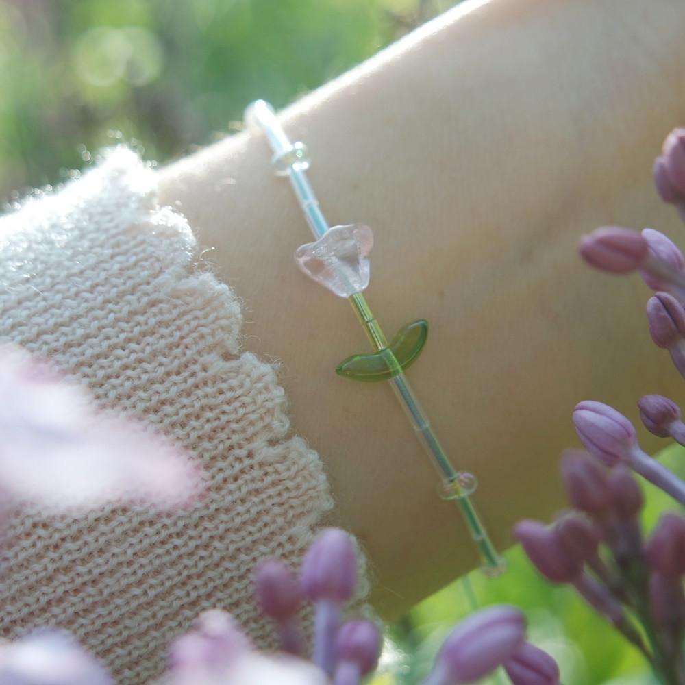 꽃실팔찌 비즈 매듭팔찌 프시케의 꽃