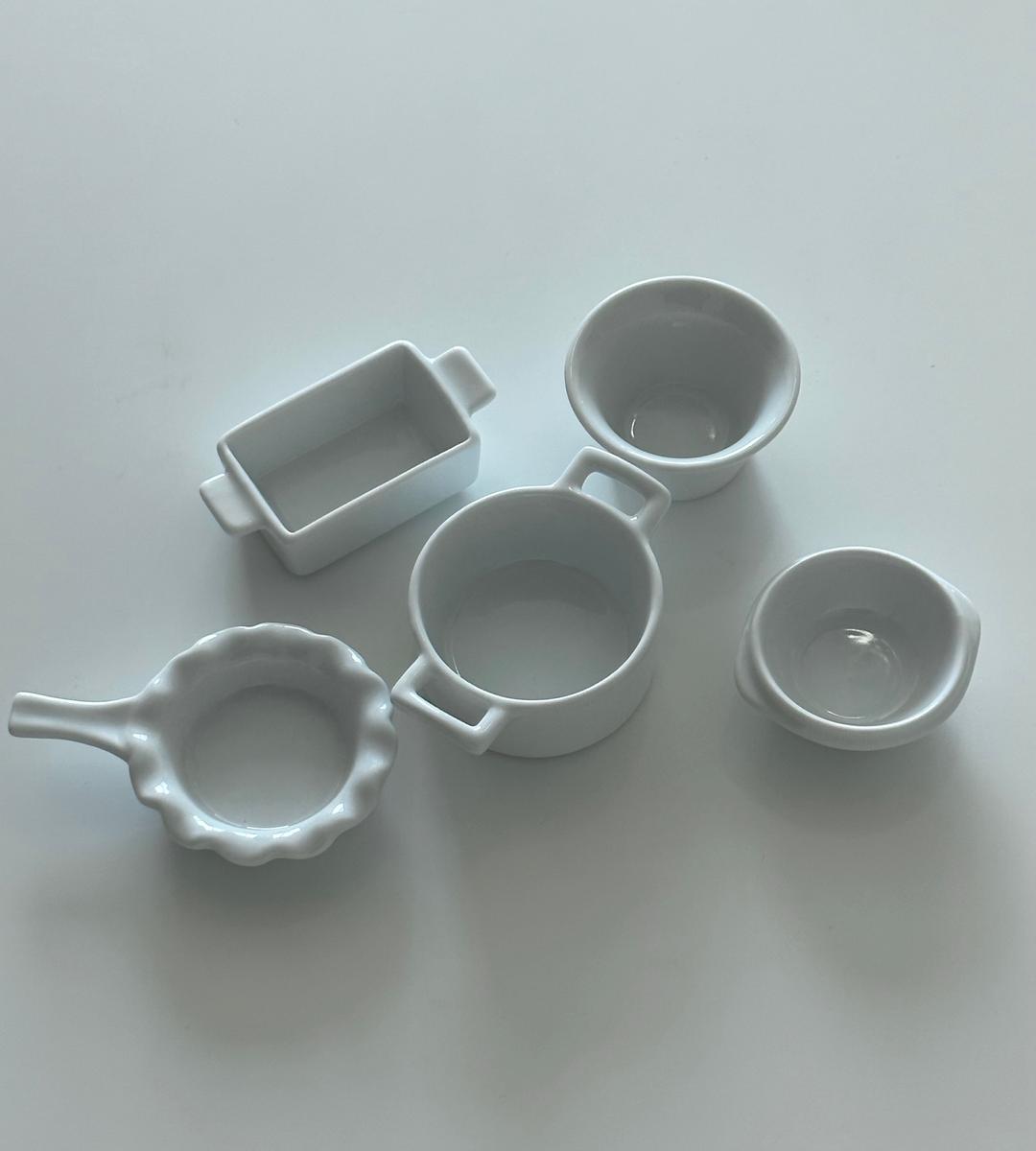 Mini Sauce Bowl/ 미니 화이트 도자기 소스볼