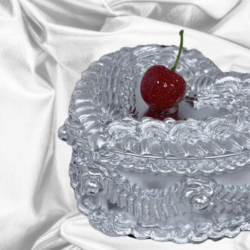 [기념일/생일🎁]실버 하트 케이크 악세서리 보관함🍒