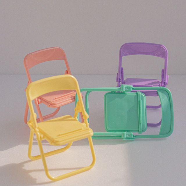 파스텔 거치대 접이식 미니 체어 촬영 소품 사진 거치대 소품샵 아기방 포토존 꾸미기