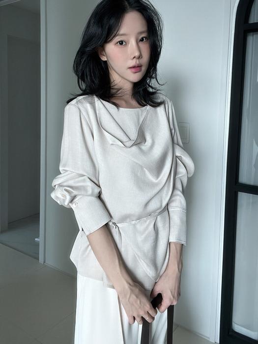 [단독]Drape Layered Blouse_3 Colour