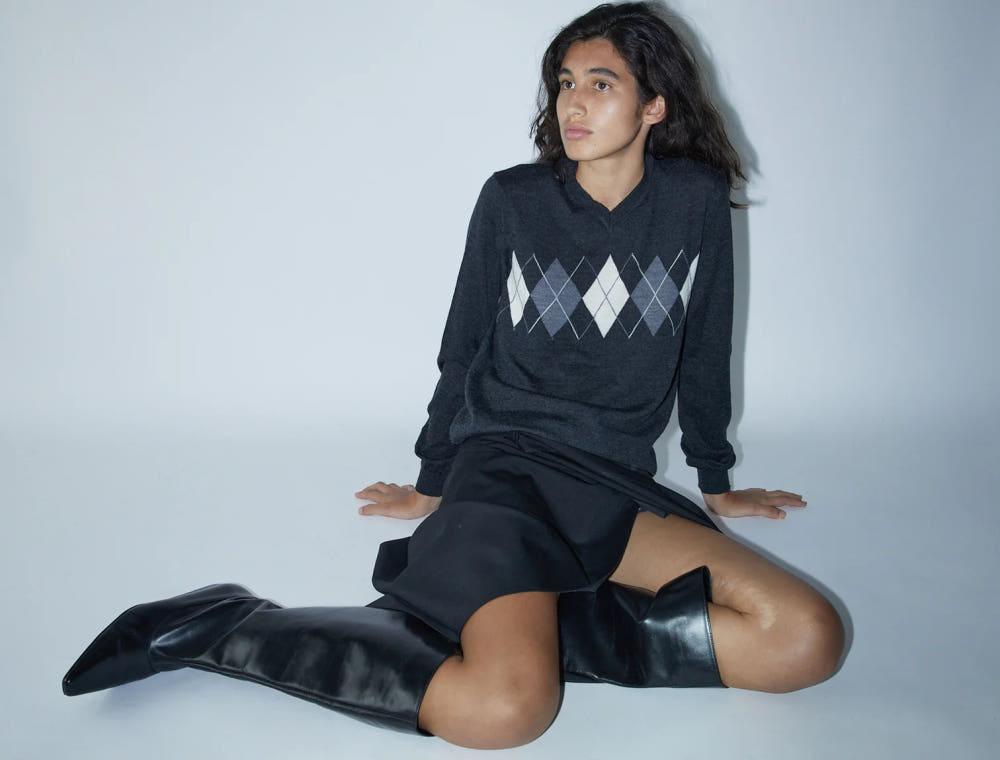 [Paloma wool] 팔로마울 깁스 브이넥 니트 스웨터 no 2214 Gips