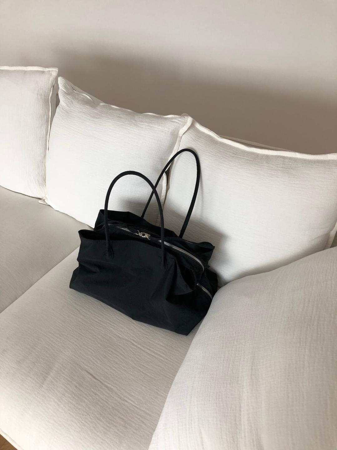 Daily nylon tote bag-black