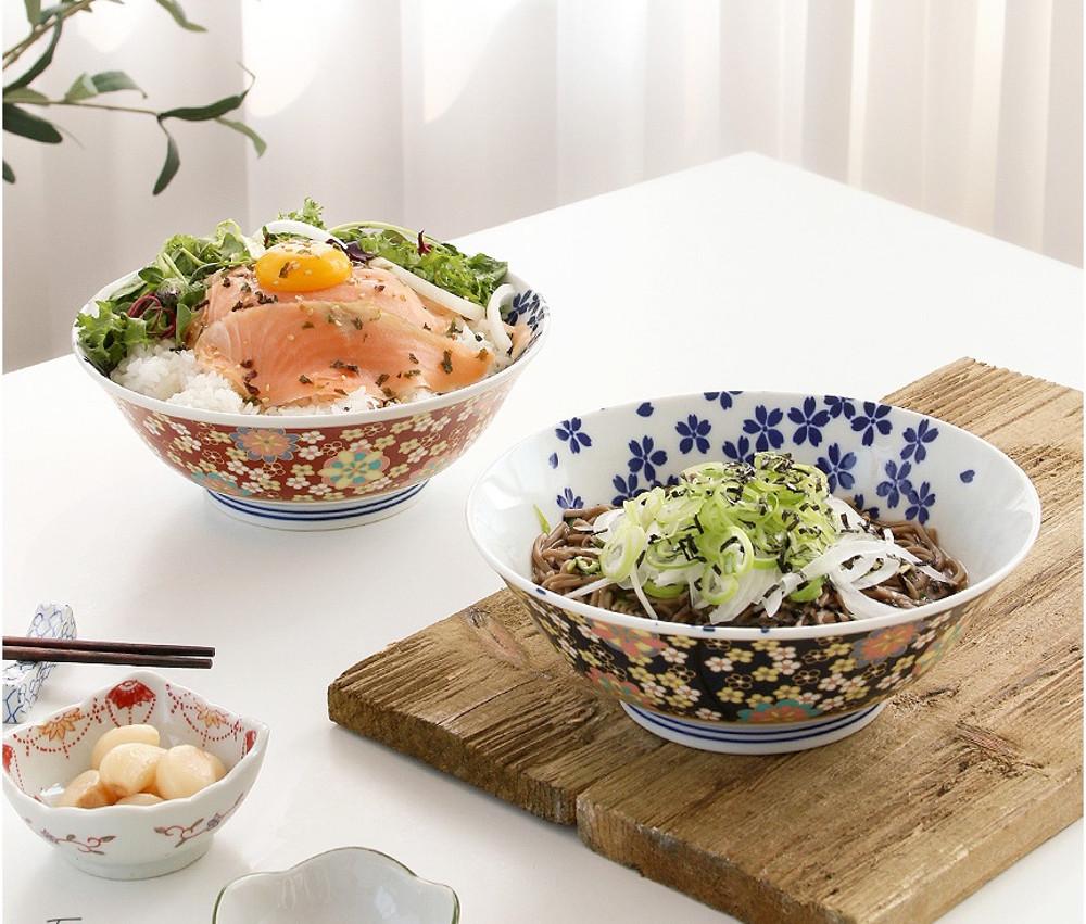 일본 면기 도자기 라면 냉모밀 덮밥 텐동 그릇