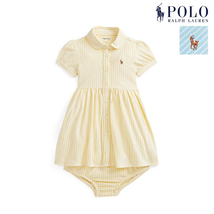 [백일/돌선물] 베이비 여아 옥스포드 드레스 블루머 세트 (2 color)