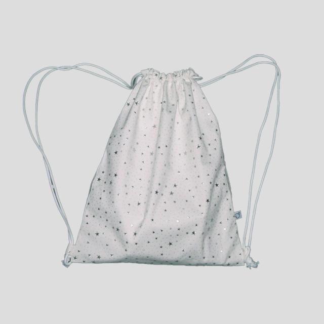 유스스피릿 별 스트링 백팩 짐색 화이트