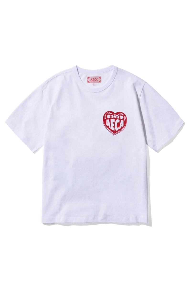 AECA LOVE HALF SLEEVE-WHITE