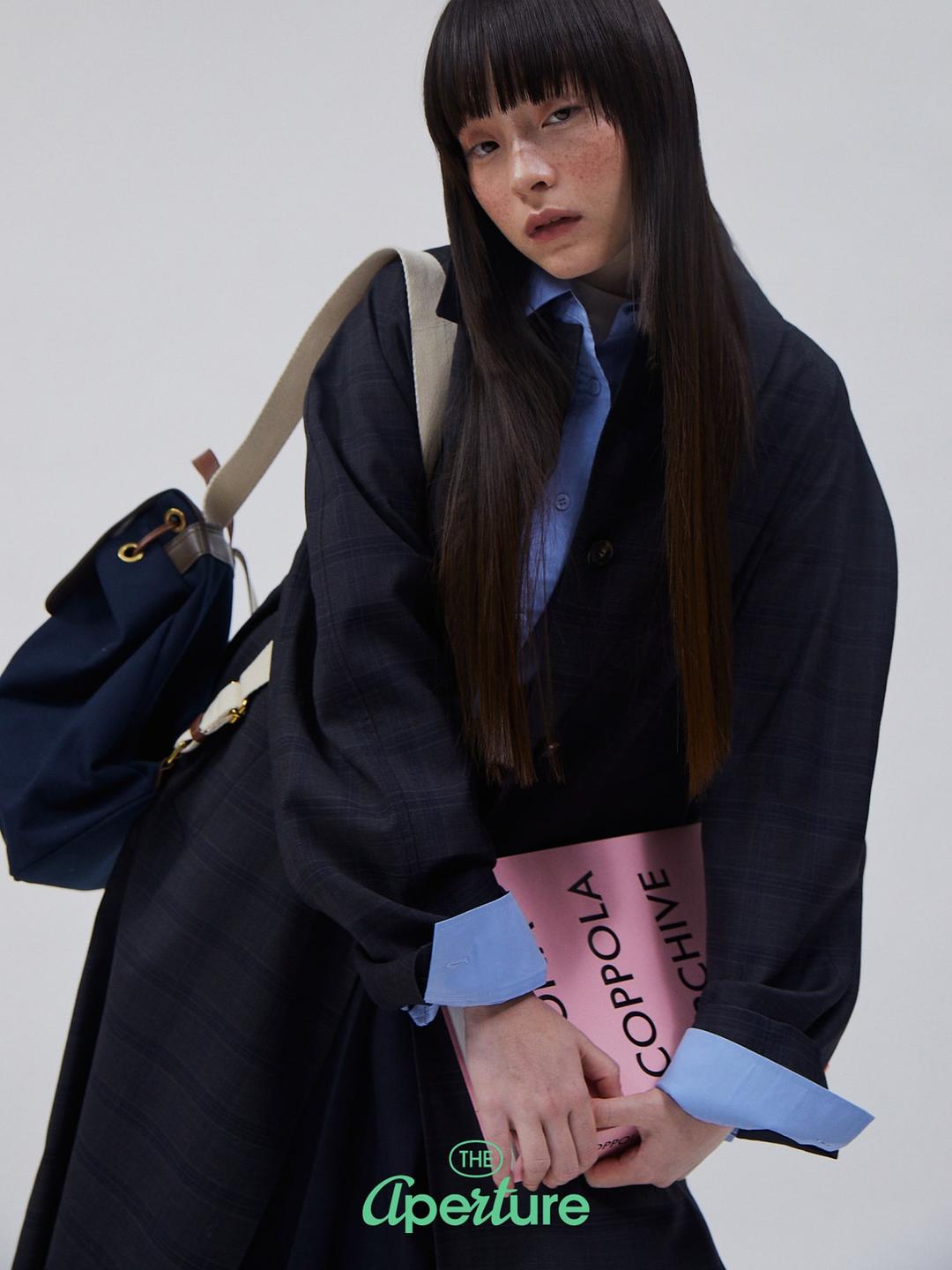 20s Vintage Trench Coat - Navy