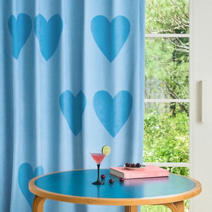 벨벳암막커튼 LOVE HEART SKY