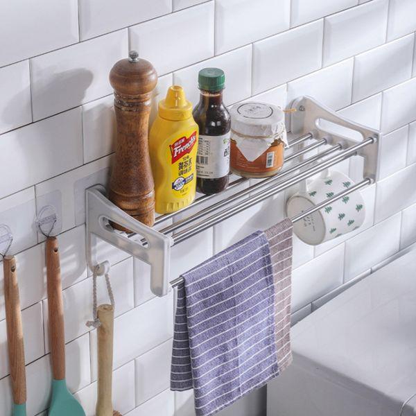 마인드풀 깔끔 스틸 접착 벽걸이 선반