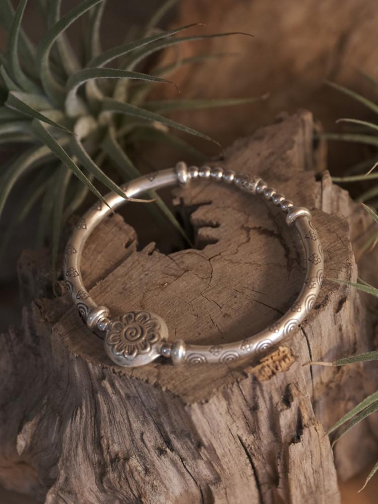 [자체제작]𝖨𝖨𝖨.Boho Silver B. / 𝖨𝖨𝖨.보헤미안 실버 브레이슬릿.