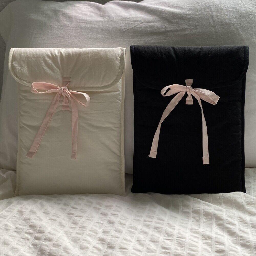 루루잡화점 [당일발송] 러블리 리본 아이패드 노트북 파우치 케이스 태블릿 가방 발레코어 13인치 15인치 16인치