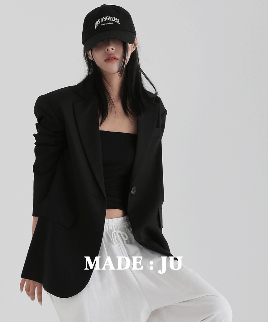 [MADE/1만장돌파] 코쿤 오버핏 여성 싱글 자켓 2col