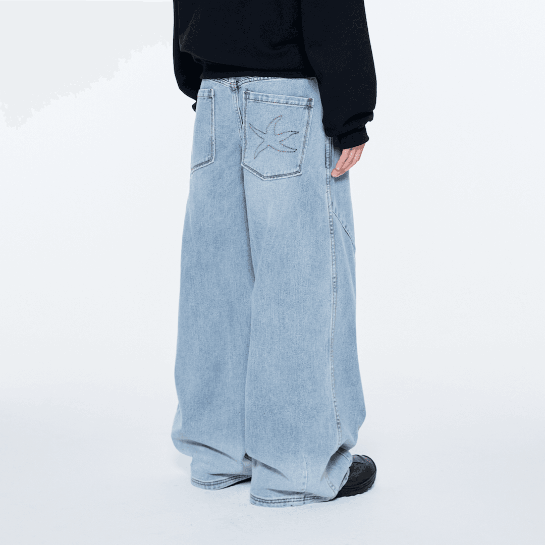 TCM starfish denim pants (blue)