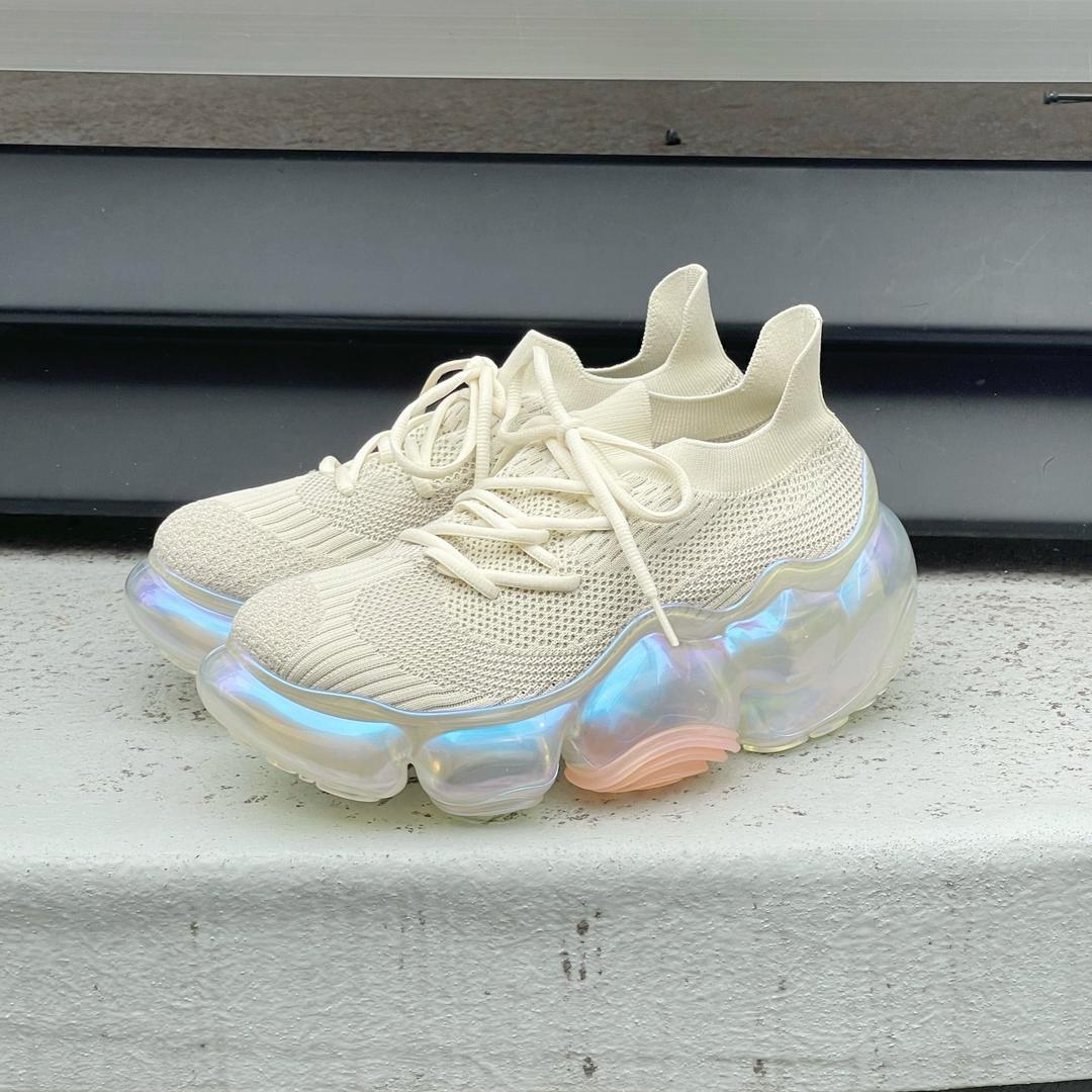 【SHEEP別注】MOOPIE AURORA / CREAM × CLEAR / スニーカー - R4-CREAM / CLEAR AURORA_0419 / 36