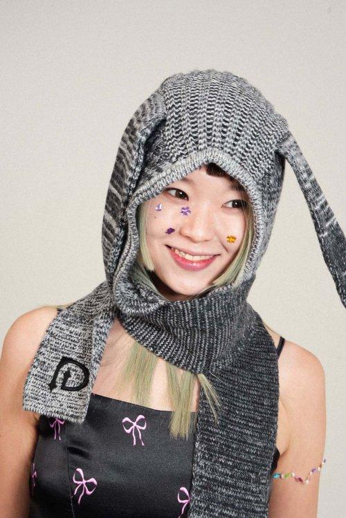 토끼귀 바라클라바 머플러(BK)