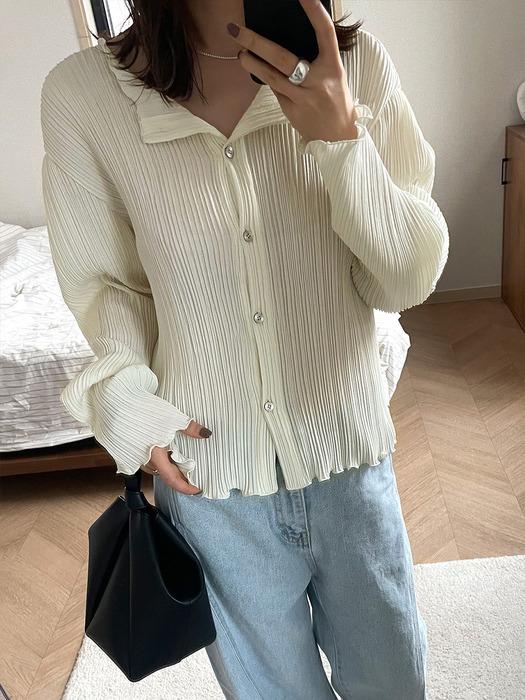 [컬러추가][단독] Ziggle Pleats Cardi-blouse [2COL]
