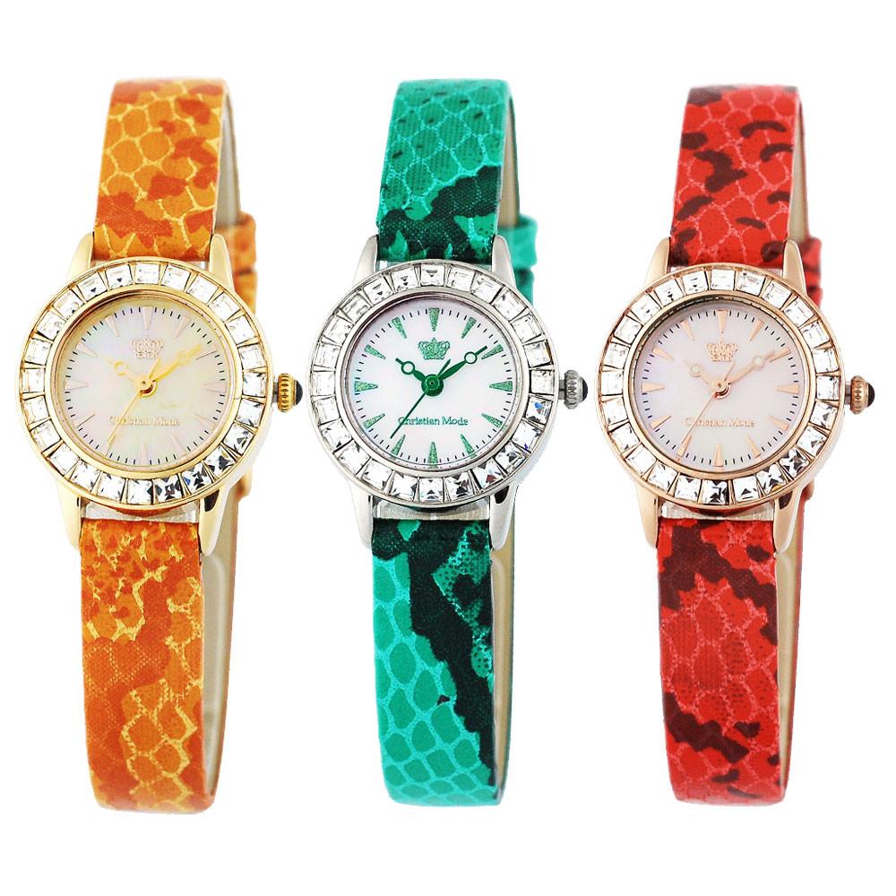 본사직영/정품 크리스챤모드 여성가죽시계 CM372 3종 택1