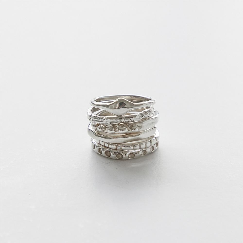 Layered ring 세트 (3ea)