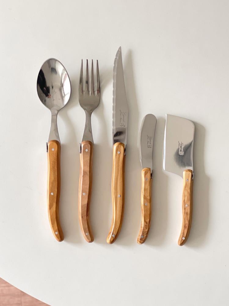 Jean Neron Laguiole cutlery 장네론 라귀올 커트러리 올리브 우드