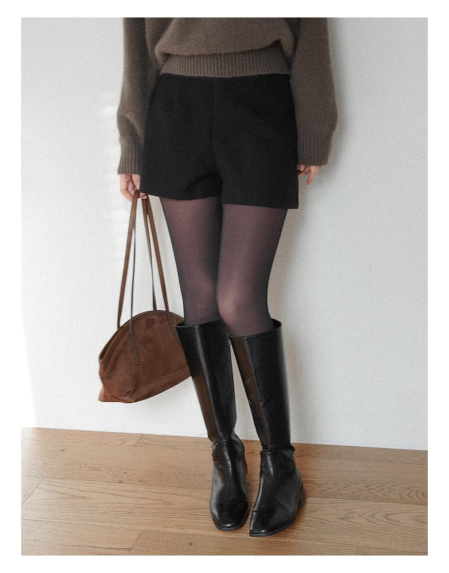 조이 울 하프 팬츠 [블랙]