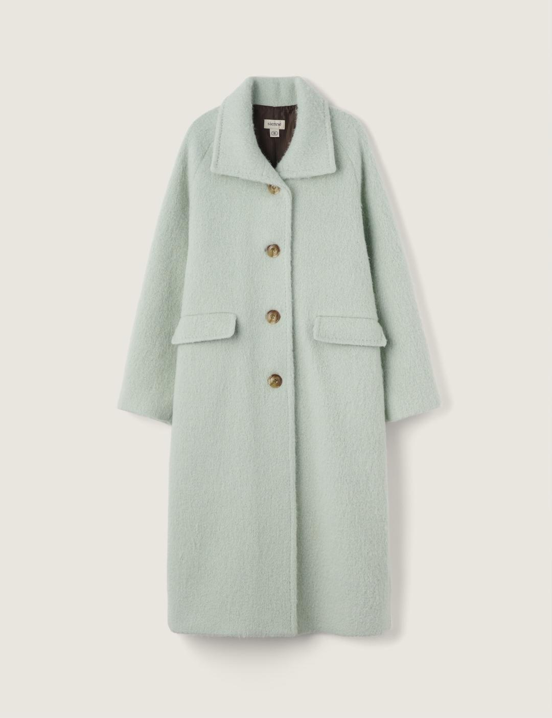 Alpaca Stitch Coat (Mint)